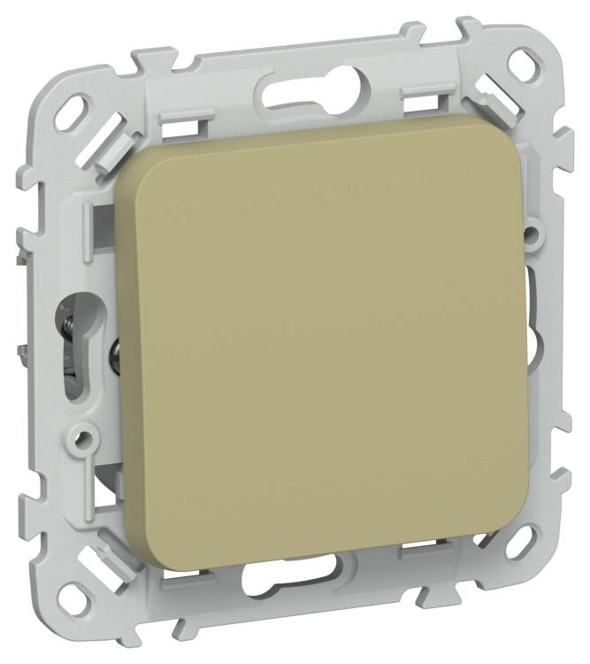 Выключатель 1-клавишный проходной IEK Flite FI-V18-0-10-1-K26 оливковый