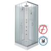 Душевая кабина Niagara Classic NG-1101-14BKTG (900x900x2100-2400) с низким поддоном (13см), с полкой