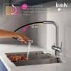 Смеситель для кухни Iddis Umbra UMBSBPFi05 с выдвижным изливом и каналом для фильтра, хром глянцевый фото 4