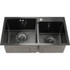 Мойка кухонная Melana ProfLine S7240HB графит врезная прямоугольная 720x400x220мм