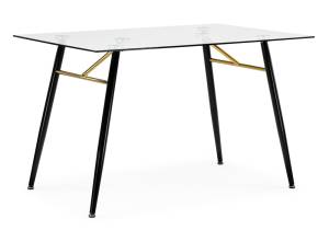 Стол Woodville Holms 15669 clear/black 120x80x75