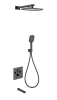 Душевой комплект Wonzon & Woghand WW-B4005-MB с термостатом, черный