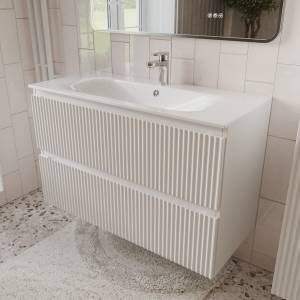 Тумба с раковиной Terminus Sicilia SIC101002900301O белый, 100x62