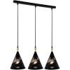 Подвесная люстра Reluce 03250-3.9-03 BK+WOOD