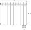 Радиатор биметаллический Royal Thermo Piano Forte 500 VDR noir sable, 8 секций, черный фото 5