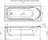 Акриловая ванна Aquanet West NEW 170x70 (с каркасом) фото 2