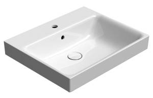 Раковина GSI Nubes 9631111 белый глянцевый, 60x50