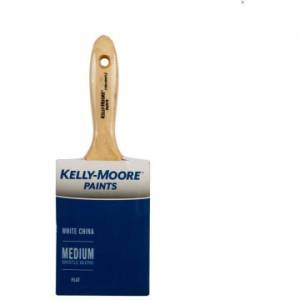 Кисть натуральная белая щетина Kelly-Moore 1-1/2 White China Bristle Varnish 38 мм ровный край