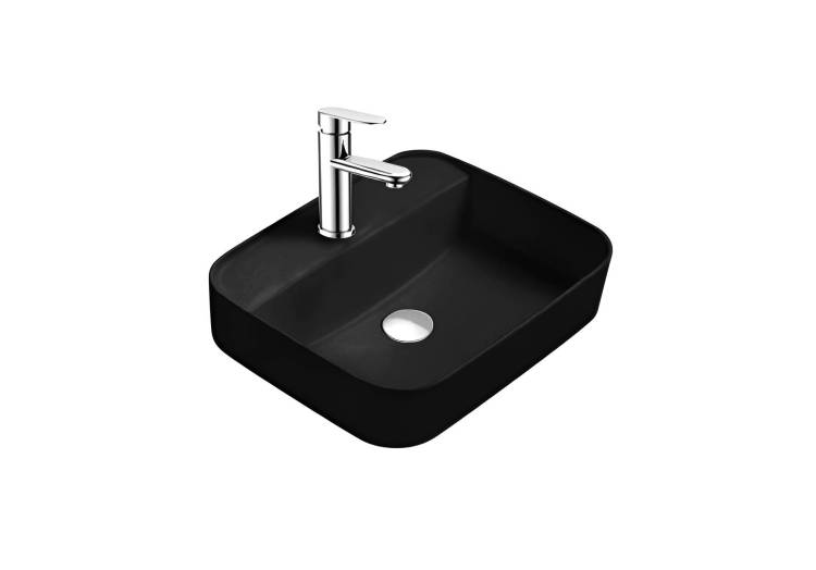 Раковина Aquatek Вега AQ5506-MB накладная 500x395x140 мм, черный матовый