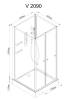 Душевая кабина AvaCan V2090N без крыши, 90x90x208 фото 18