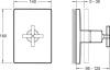 Переключатель потоков Jacob Delafon Modulo E75415-CP на три потребителя фото 2
