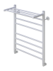 Полотенцесушитель водяной Comfysan Luce 015473 W-8 80/50 с полкой, белый матовый