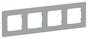 Рамка 4-постовая IEK Flite FI-M42-32-20-K03 серый