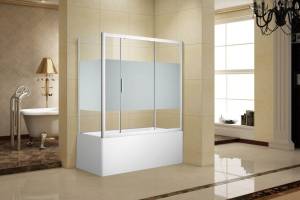 Шторка на ванну Aquanet Practic 254250 профиль хром, 1600х800