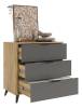 Комод Mebelson Адам MSA-02.2564 дуб крафт золотой/графит фото 3