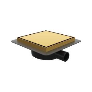Душевой трап RGW SDR-10 79211000-06 золото brush, 10x10 см