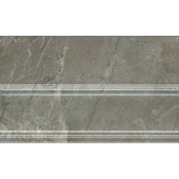 Плинтус Kerama Marazzi Кантата FMB034 Серый Глянцевый 15x25