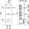 Скрытая часть Bossini HP 3 Outlets Z030203000 на 3 потребителя фото 2