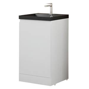 Тумба с раковиной Style Line Батлер Plus белый глянец, раковина антрацит