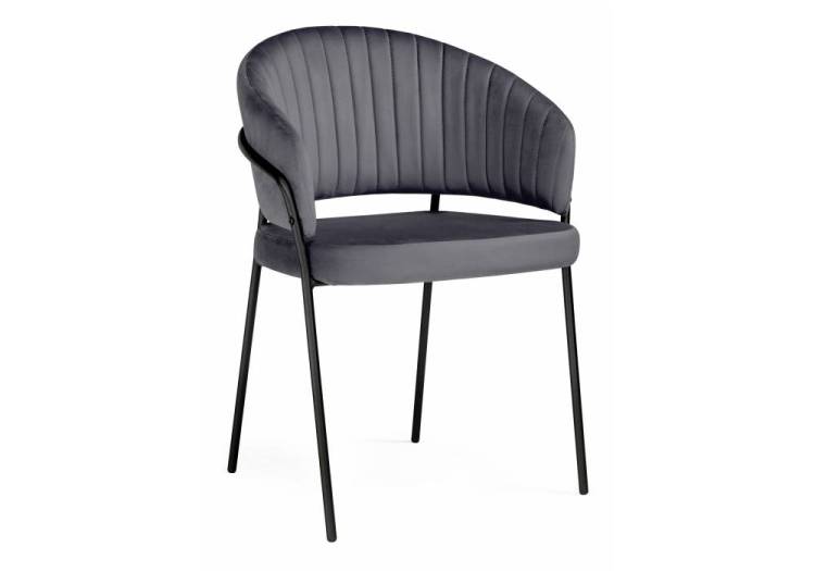 Стул Woodville Лео 592480 антрацитовый brandy light 28/черный