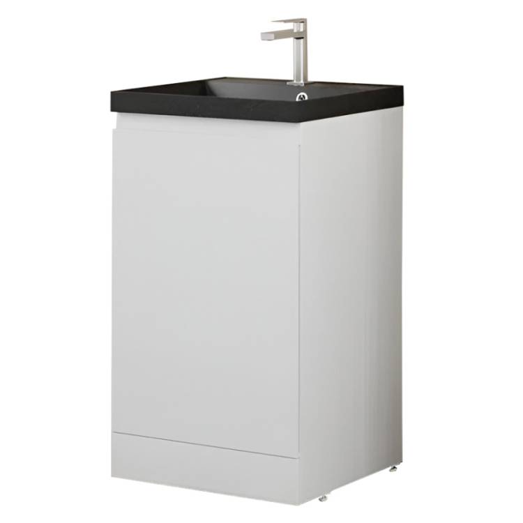Тумба с раковиной Style Line Батлер Plus белый глянец, раковина антрацит
