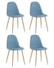 Набор из 4 стульев Stool Group Валенсия SN OS-001 1009-8 X4 голубой