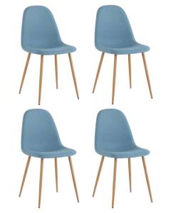 Набор из 4 стульев Stool Group Валенсия SN OS-001 1009-8 X4 голубой