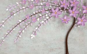 3D Фотообои Artegrafico «Весенняя сакура» FANT-101 канвас