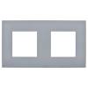 Рамка 2-постовая IEK Skandy SK-M22-K03 серый фото 2