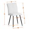 Стул Tetchair Sweet LT 24815 молочный, черный, велюр фото 16