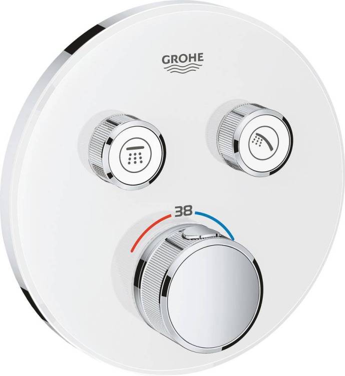 Термостатический смеситель Grohe Grohtherm SmartControl 29151LS0 для ванны, Луна white