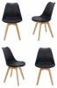 Комплект стульев Bradex Home Eames Bon FR 0024K черный 4 шт.