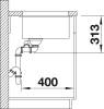 Мойка кухонная Blanco Subline 340/160-U 523549 темная скала фото 5