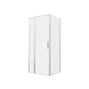 Душевой уголок Allen Brau Priority 3.31026.BA + 3.31041.BA профиль брашированное серебро, 900x800