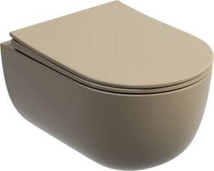 Унитаз подвесной Ceramica Nova Modena Rimless CN6063MC капучино матовый