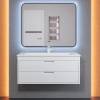 Тумба с раковиной Uperwood Modul подвесная, матовая, белая, 100 см фото 5