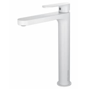 Смеситель для раковины Wonzon & Woghand WW-H1034-MW высокий, белый матовый