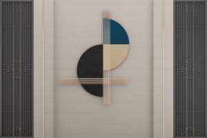 3D Фотообои Artegrafico «Геометрическое равновесие» OP-005 песок