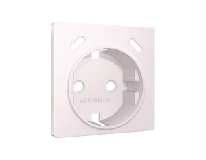 Лицевая панель для электрической розетки с заземлением со шторками 2USB C+C Ambrella Volt Alfa AP2105 жемчуг