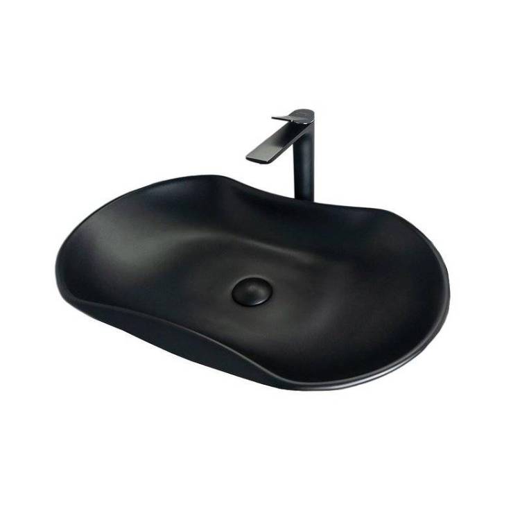 Раковина Gid Lago 53333 Bm9175 67 см, черная матовая