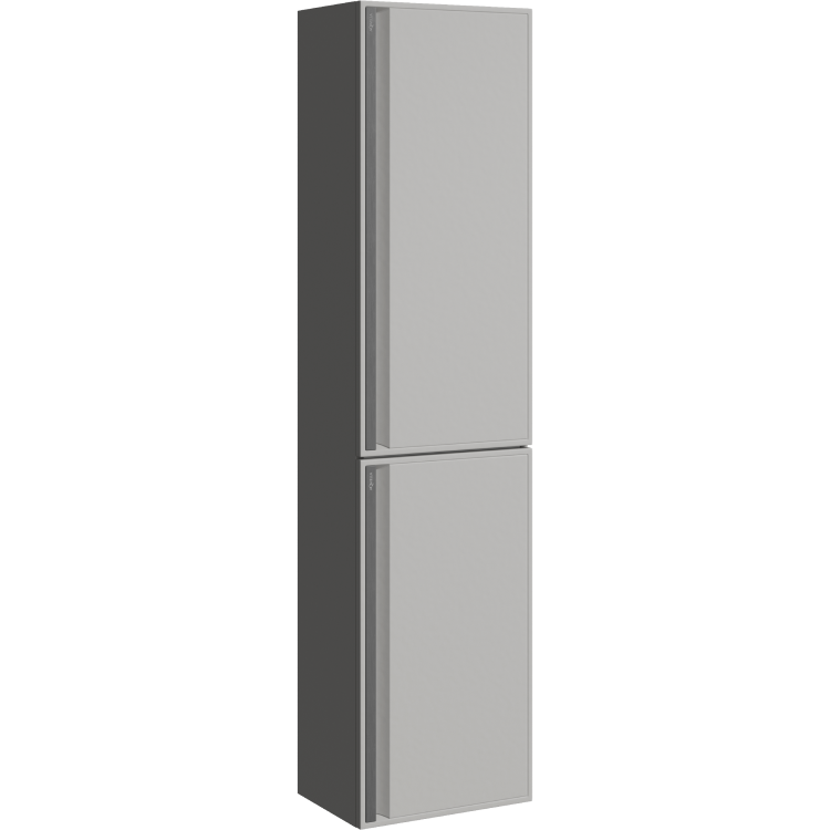 Шкаф-пенал Aqwella Pure PUR0535ST серый туман, 35x140