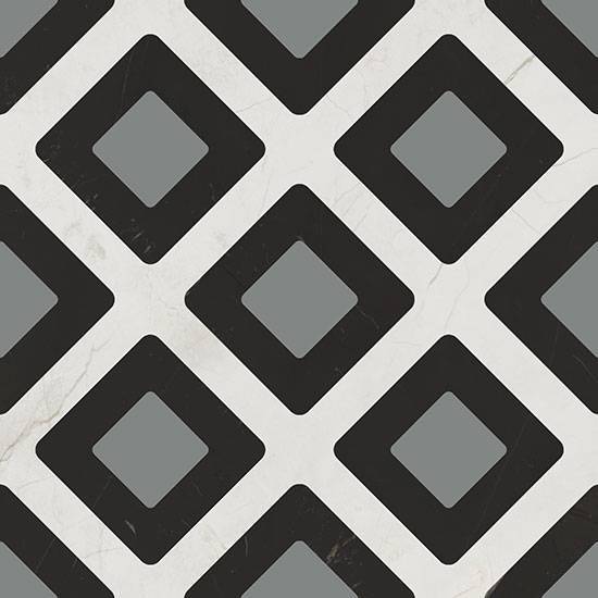 Керамогранит Fioranese Marmorea Intensa CM5203R Deco Vague Grey naturale 20x20