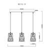 Подвесной светильник MyFar Scrum MR1701-3P фото 2