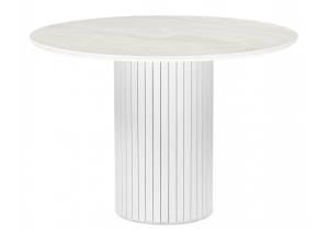 Стол Notta Гравент 625604 onyx bianco soft satin, белый 110x110x75