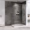 Душевая перегородка Abber Immer Offen AG61090 Хром фото 2