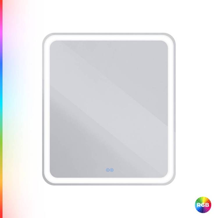 Зеркало Cezares Multicolore CZR-SPC-MC-700-800-RGB-TCH со встроенной RGB подсветкой и сенсорным выключателем, 12V, 70x80