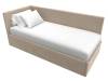 Кровать Лига Диванов Лига-039 122078L бежевый левая 90x200 фото 5