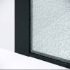 Душевая перегородка Niagara Nova NG-781-12BLACK профиль черный матовый, стекло колотый лед, 120x200 фото 6