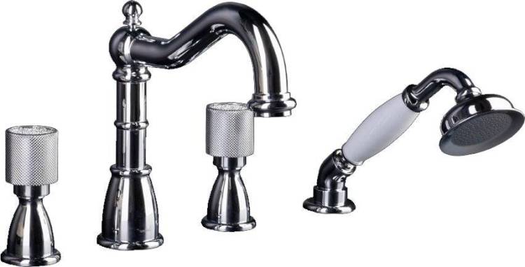 Смеситель на борт ванны Boheme Royal Cristal 396