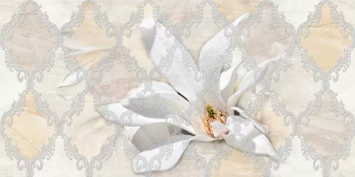 Декор Beryoza Ceramica Дубай 4 Ромбы светло-бежевый 25x50